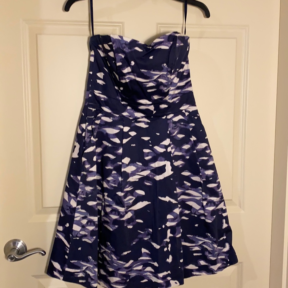 H&M Strapless Purple Dress